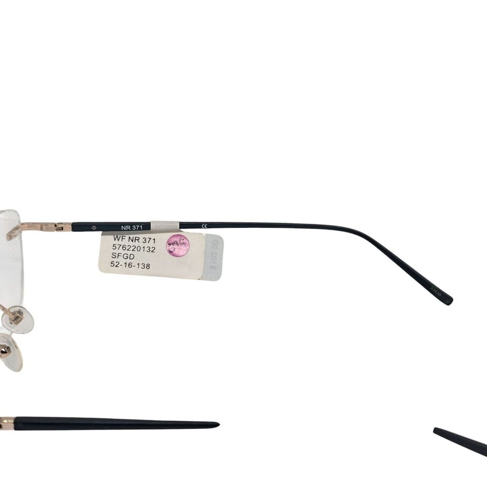 Naturally Rimless NR 371 Gold Rimless Eyeglasses Frame - Picture 5 of 9